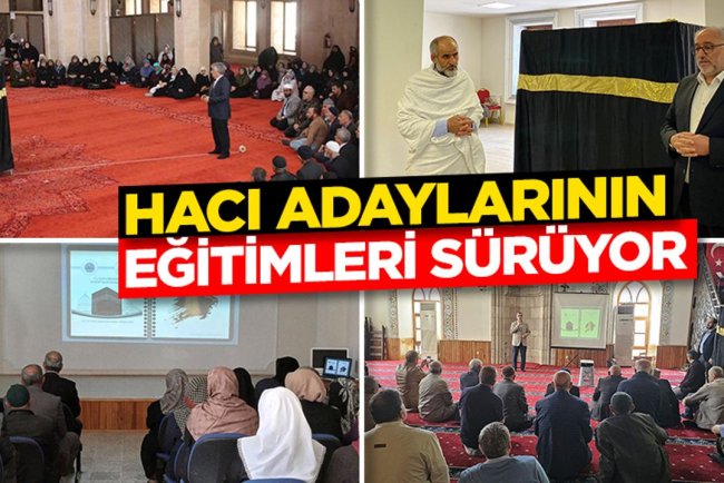 Hacı adaylarının eğitimleri sürüyor