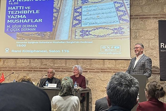 Rami Kütüphanesi'nde "Yazma Mushaflar"ın hat ve tezhibi konuşuldu