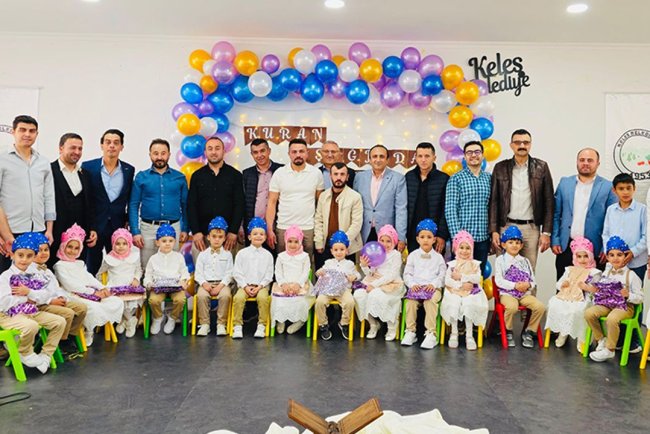 Keles'te miniklerin "Amin Alayı" coşkusu