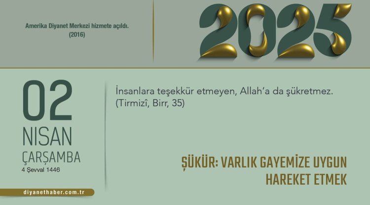 Şükür: Varlık Gayemize Uygun Hareket Etmek