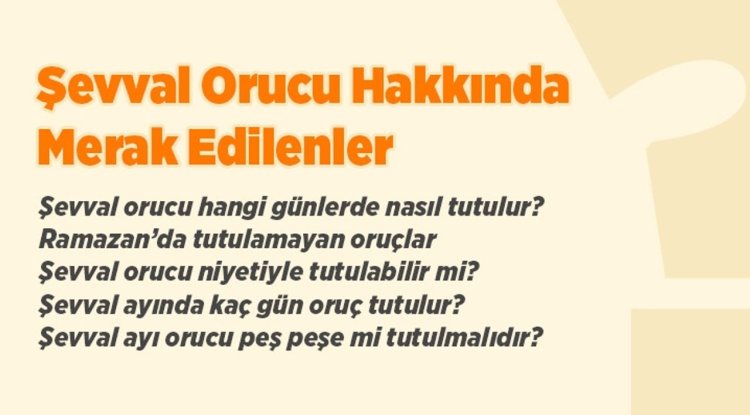Şevval ayı orucu ile ilgili bilinmesi gerekenler