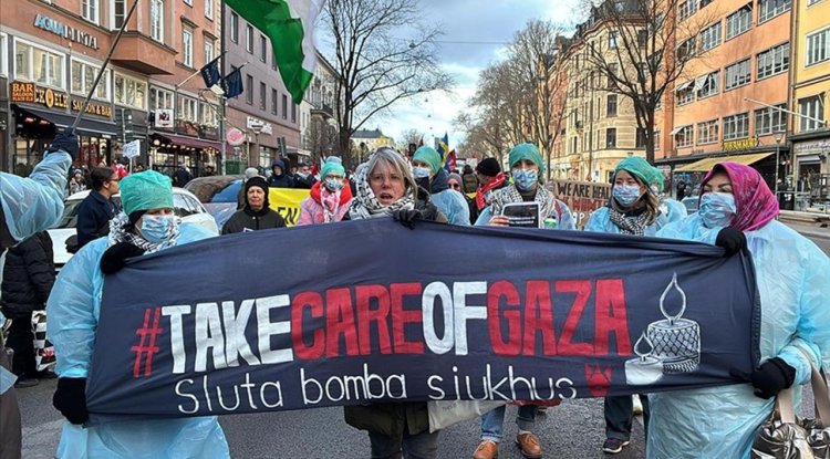 ABD Başkanı Trump'ın Gazze'deki Filistinlileri yerinden etme planı İsveç'te protesto edildi