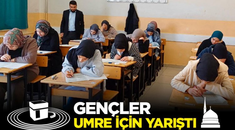 Gençler, umre için yarıştı