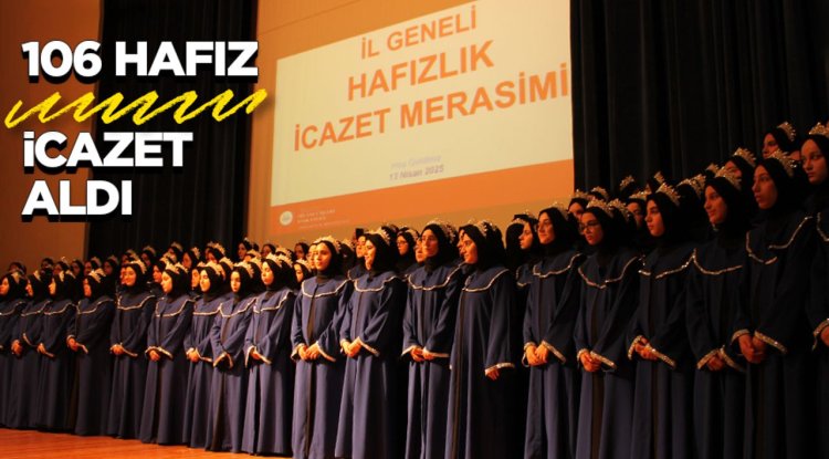 Genel Müdür Akbulut, hafızlara tacını taktı