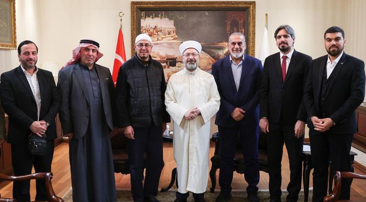 Başkan Erbaş, Filistinli Alimler Heyetini kabul etti