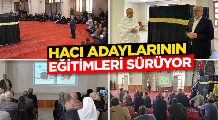 Hacı adaylarının eğitimleri sürüyor