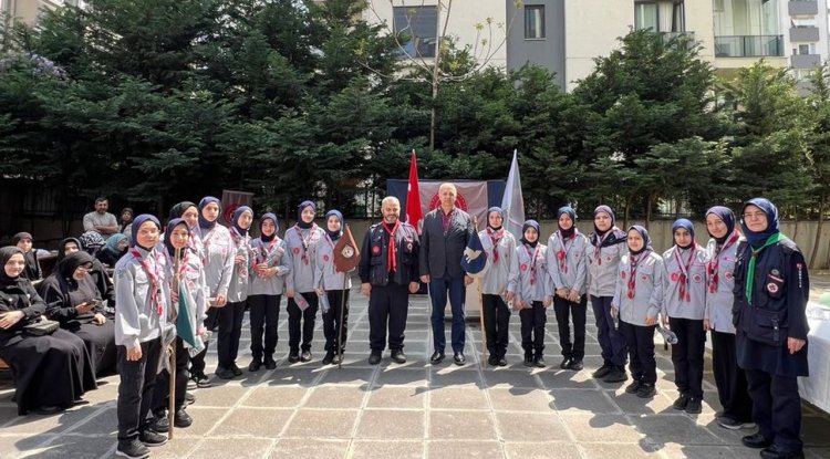 Kadıköy Suadiye Tuba Kız izci oymağında yemin heyecanı