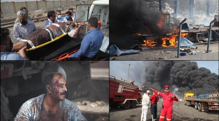 İran'ın Basra Körfezi kıyısında yer alan Bender Abbas Limanı'nda şiddetli patlama