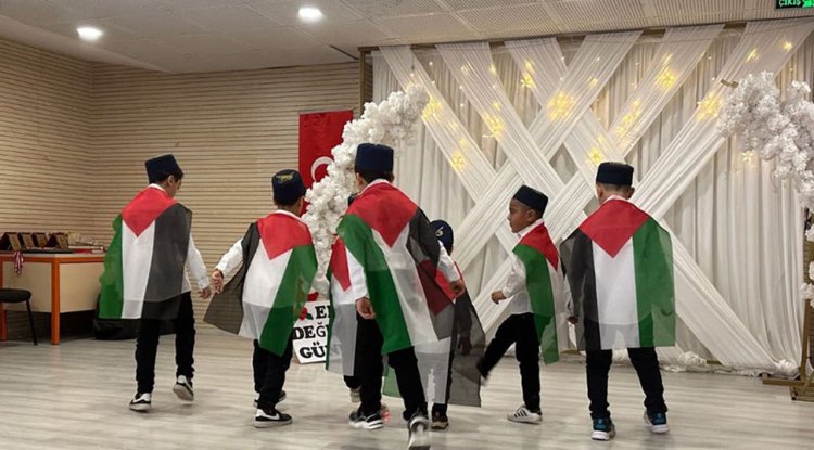 Gevaşlı minikler, Filistin'i unutmadı