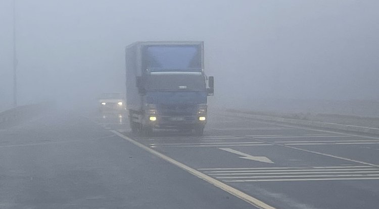 Bolu Dağı'nda sis nedeniyle görüş mesafesi düştü