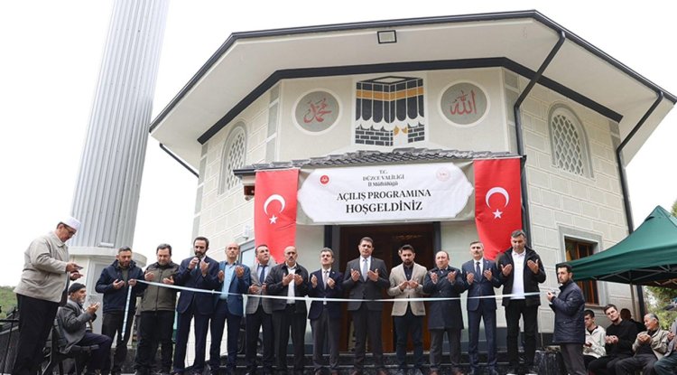 Karaömer Mahalle Camii dualarla açıldı
