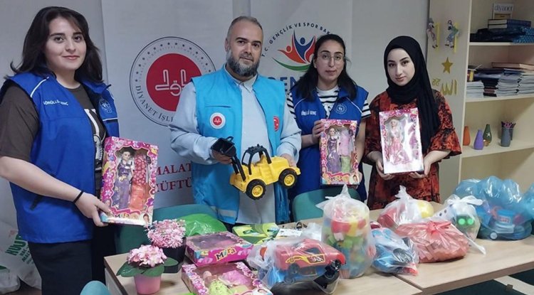 Malatya'da iyilikle dönüşen oyuncaklar çocuklara umut oldu