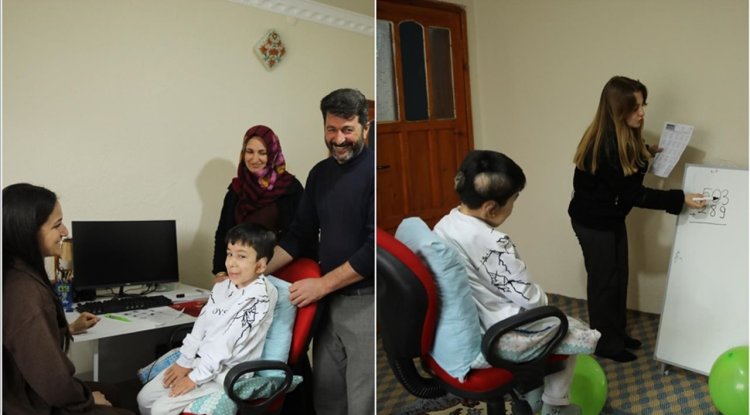 Hastalığı nedeniyle okula gidemeyen Hamza için eğitim seferberliği