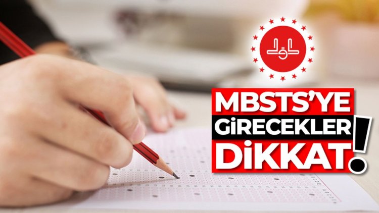 MBSTS'ye girecek din görevlilerinin dikkatine!