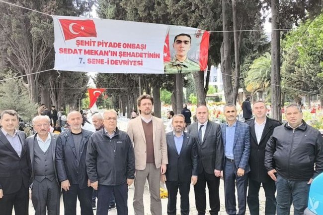 Müftülükten şehide kabri başında anma programı