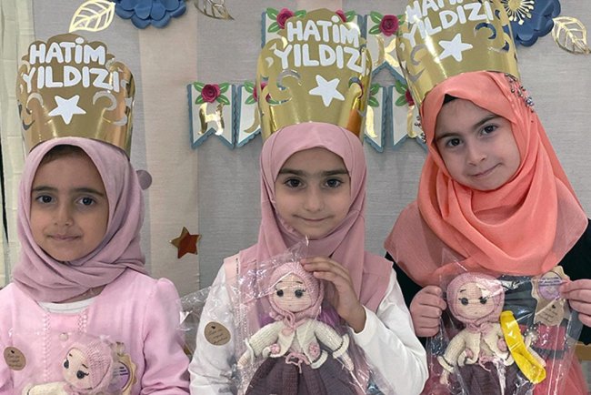 Pendik’te 4-6 yaş öğrencilerinden hatim programı