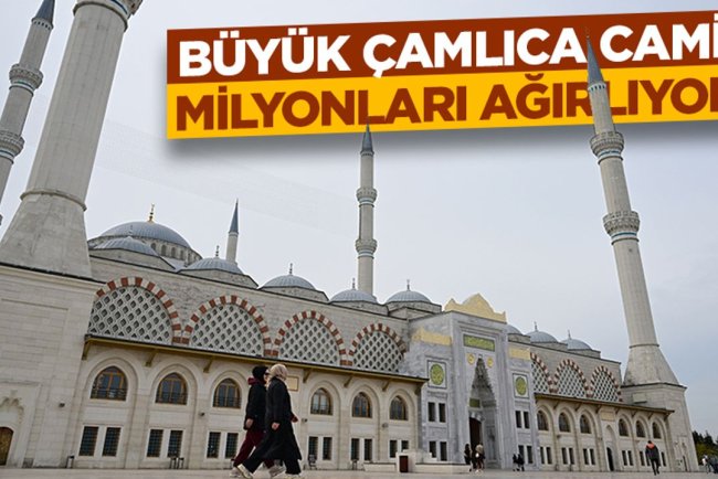 İstanbul'un silüetinde yer edinen Büyük Çamlıca Camii milyonları ağırlıyor
