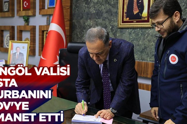 Bingöl Valisi Usta, kurbanını TDV'ye emanet etti