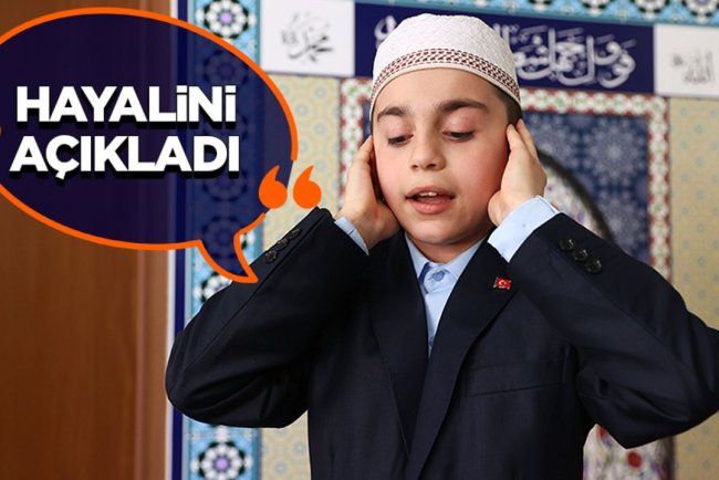 Ezan okuma yarışması birincisi Emir Kayra'nın hayali Ayasofya'da görev yapmak