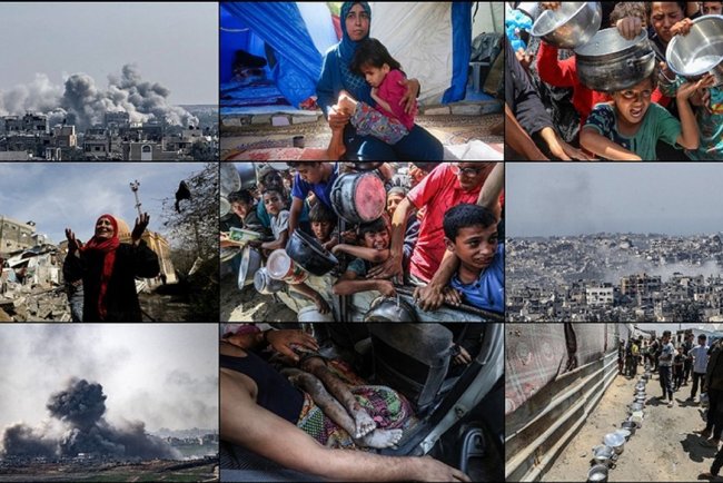 Gazzeliler ya bombaların hedefi oluyor ya da açlığın ve ölümün pençesine düşüyor