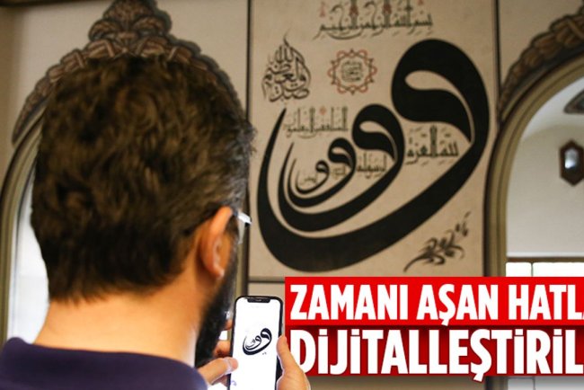 Bursa'nın simgesi Ulu Cami'deki hat eserleri dijital ortama aktarıldı