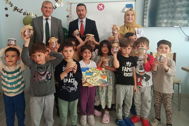 Odunpazarı'nda minikler Filistin'i unutmadı