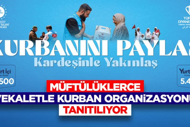 Müftülüklerce vekaletle kurban organizasyonu tanıtılıyor