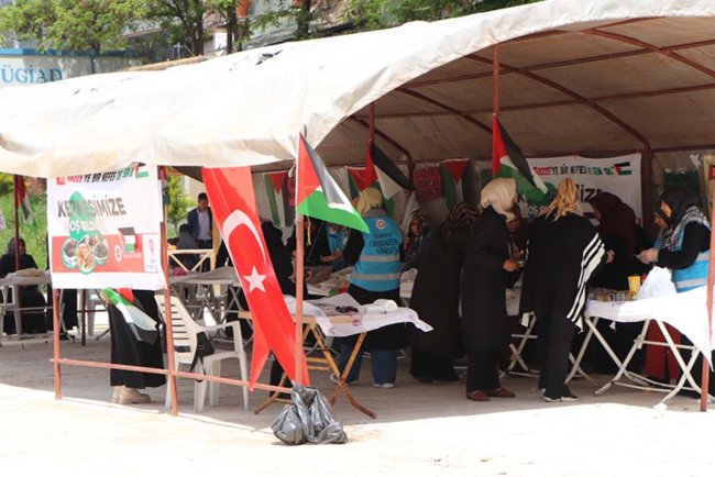 Baskil'de Filistin yararına kermes düzenlendi