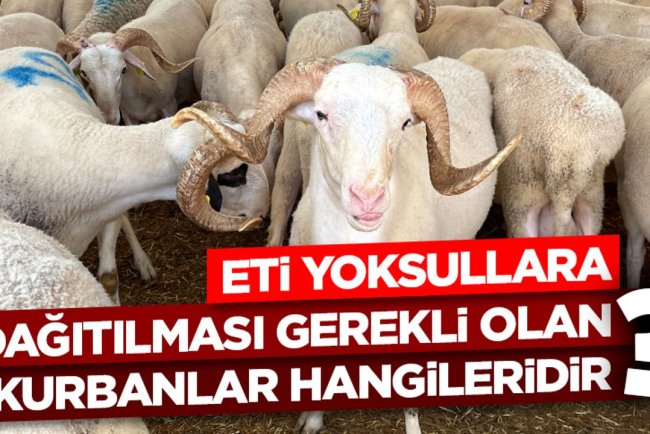 Eti yoksullara dağıtılması gerekli olan kurbanlar hangileridir?