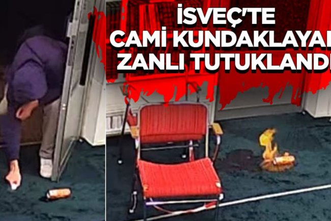 İsveç'te cami kundaklayan zanlı tutuklandı