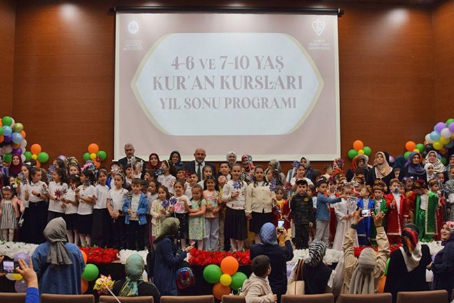 Giresun'daki Kur'an kurslarında yıl sonu coşkusu yaşandı