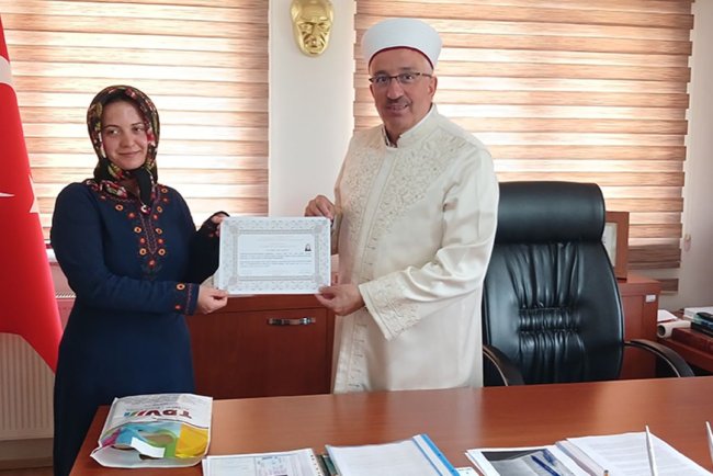 Alman kadın Erdek'te Müslüman oldu