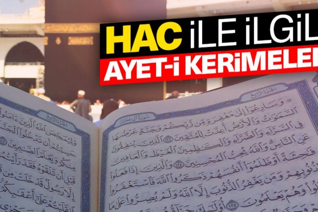 Hac ile ilgili Ayet-i Kerimeler
