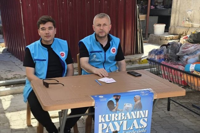 Hatay'da TDV kurban bağış stantları kuruldu