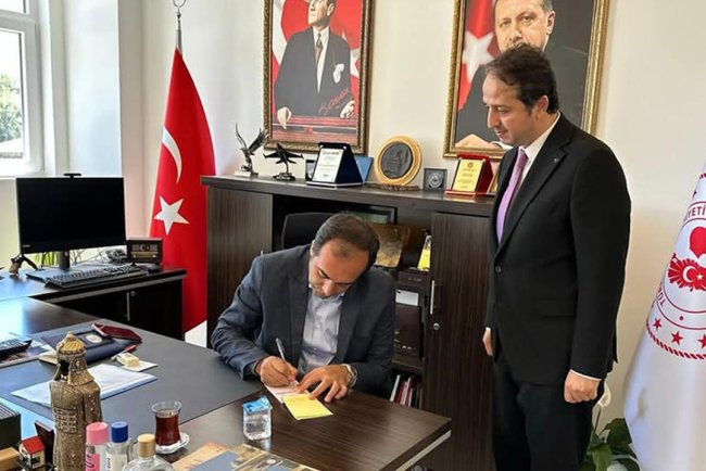 Kaymakam Atıcı, kurbanını Filistin için TDV'ye emanet etti