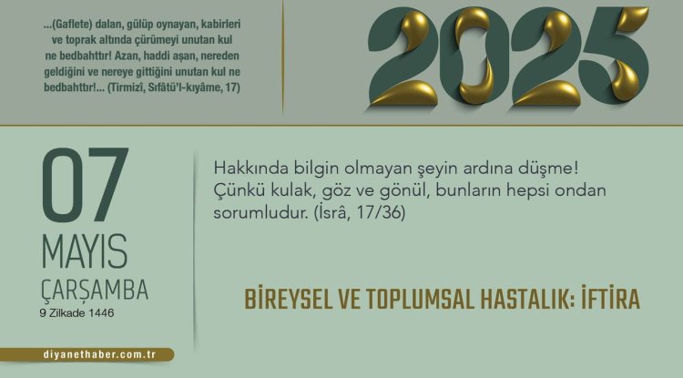 Bireysel ve Toplumsal Hastalık: İftira