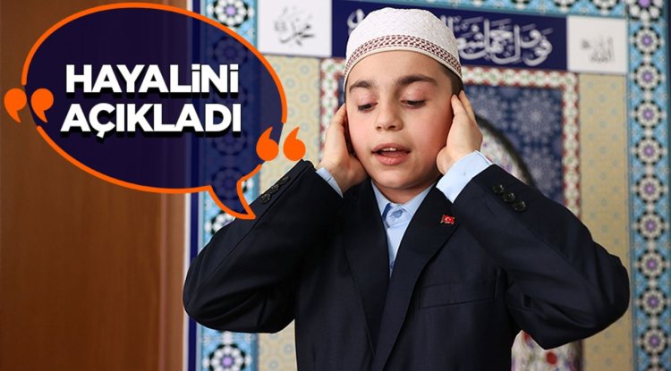 Ezan okuma yarışması birincisi Emir Kayra'nın hayali Ayasofya'da görev yapmak