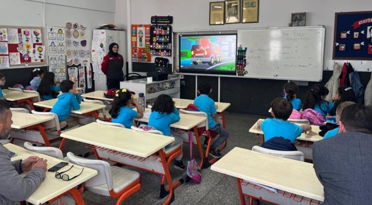 Espiye'de öğrencilere yangın ve afet farkındalığı eğitimi