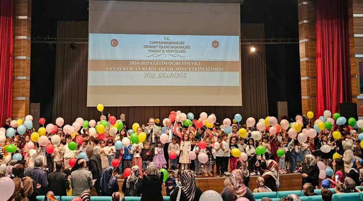 Yozgat'ta minikler yıl sonu heyecanı yaşadı