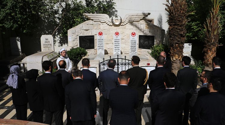 Şam'da Türk hava şehitleri anıldı
