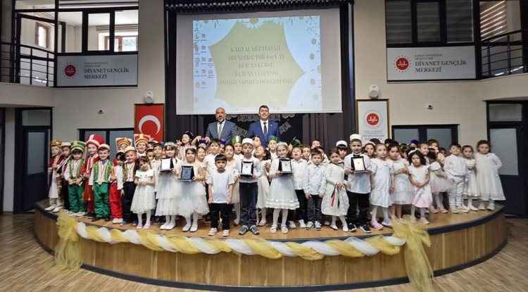Kartal'da 4-6 Yaş Kur'an kursları kapanış programı