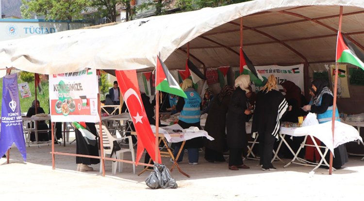 Baskil'de Filistin yararına kermes düzenlendi