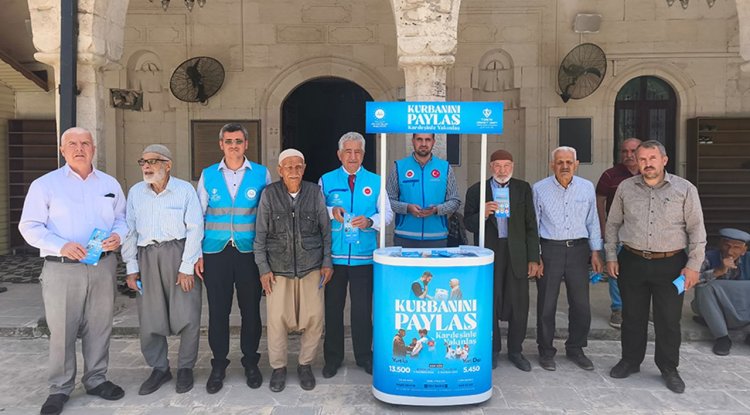 Adıyaman'da vekaletle kurban bağış ve tanıtım standı açıldı