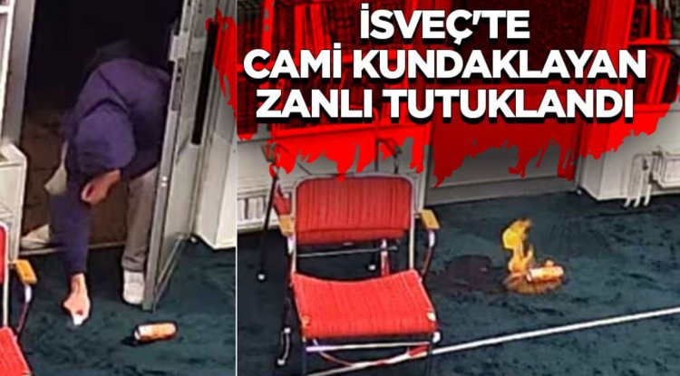 İsveç'te cami kundaklayan zanlı tutuklandı