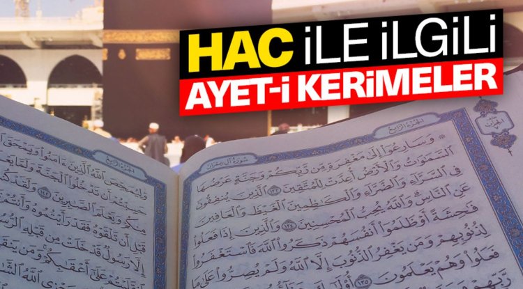 Hac ile ilgili Ayet-i Kerimeler