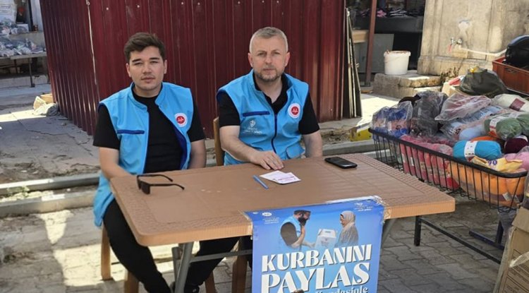 Hatay'da TDV kurban bağış stantları kuruldu