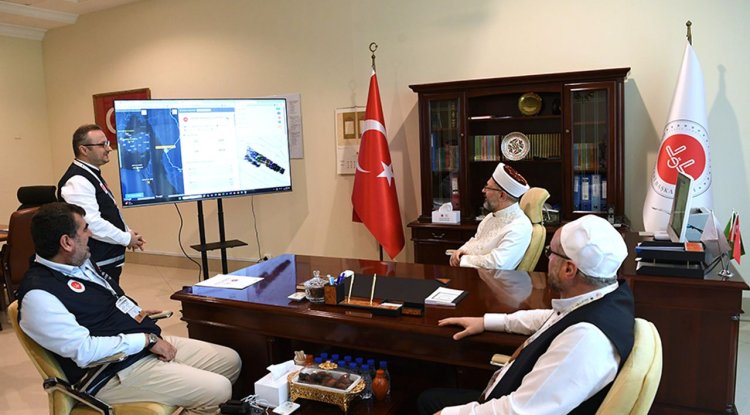 Başkan Erbaş, Mekke’de Hac Organizasyonu ekiplerini ziyaret etti