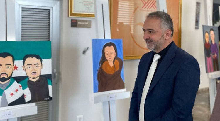 Hitit Diyanet Genç Ofis'te resim sergisi açıldı