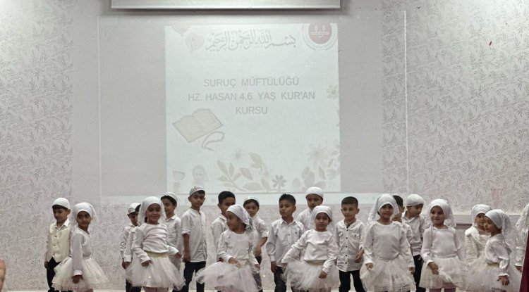 Suruç'ta minikler yıl sonu heyecanı yaşadı