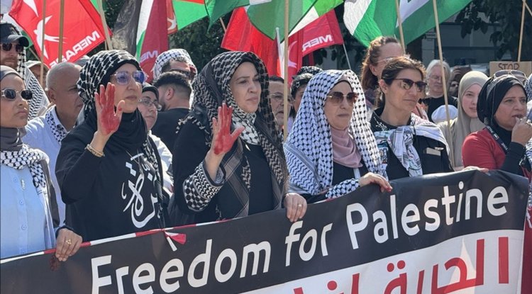 Almanya'da Filistin'e destek gösterisi düzenlendi